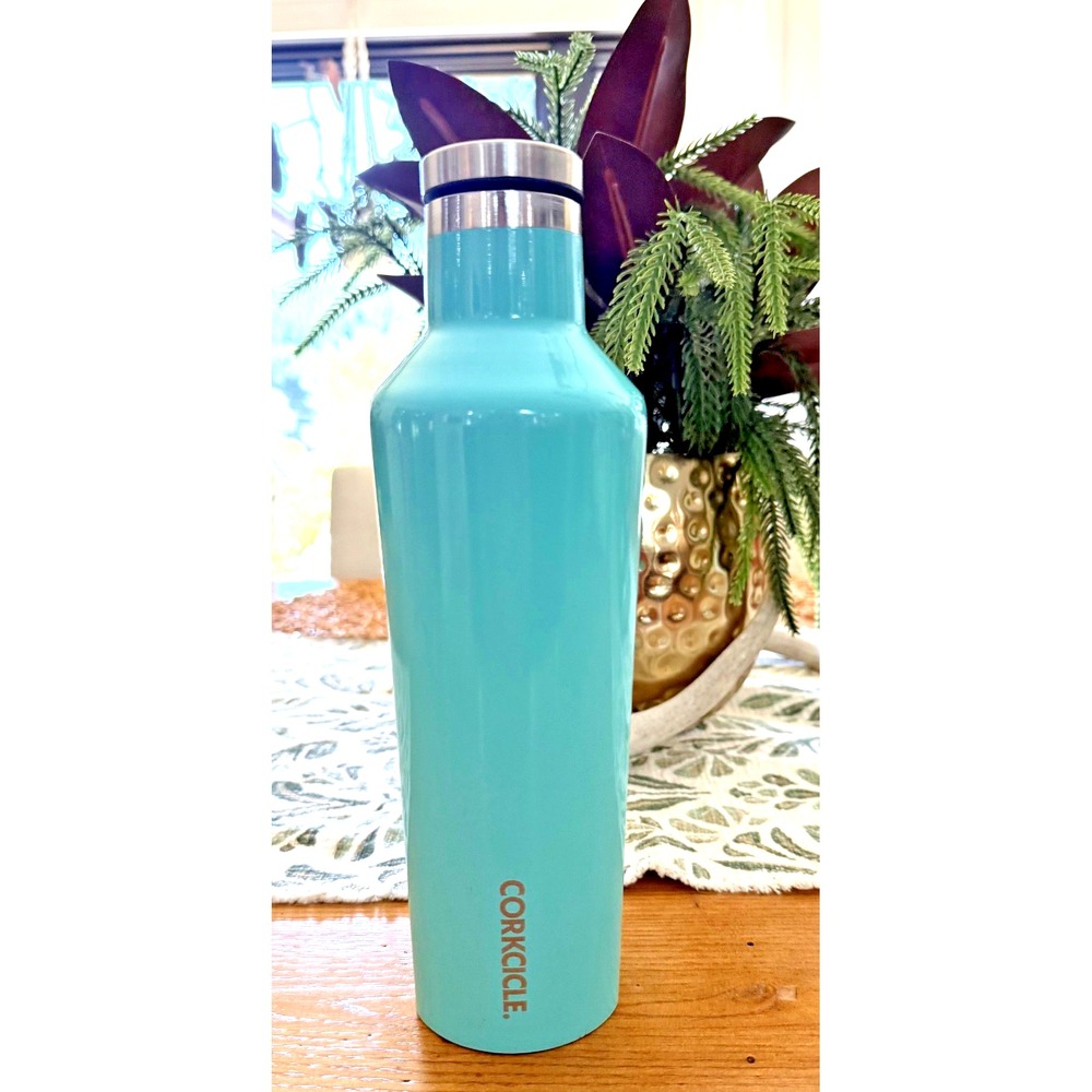 Corkcicle Classic Canteen 25 oz Turquoise Insulated Stainless Water Bottle